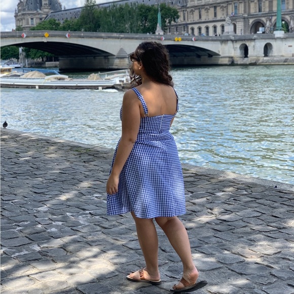 Blue and White Gingham Sundress - Picture 3 of 3